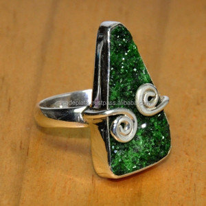 925 plata esterlina bisel-Set Uvorite anillo de piedras preciosas clásico regalo de boda de moda para fiestas - Product Image 2