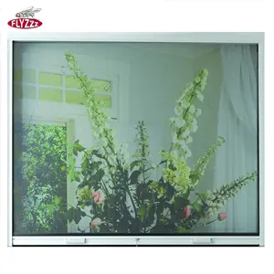 Wholesale retractable insect fiberglass mosquito protection window screen Flyzzz insect screening/sliding windows
