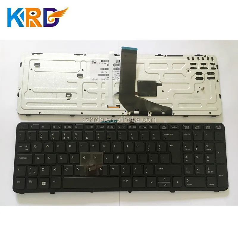 Teclado de laptop para hp zbook 15 g1 15 g2 eua, teclado internacional com luz de fundo