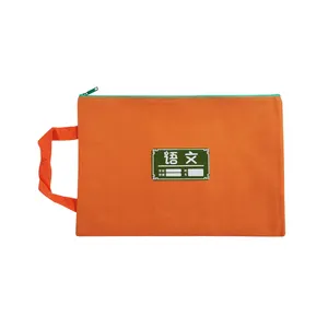 Good Quality A4 A5 A6 Mesh Zipper Document Carrying Zip File Folder Bag For Office