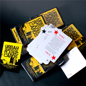 Juego de naipes de póker con logotipo personalizado de supervivencia urbana con ESTUCHE DE PVC brillante para material de papel de entretenimiento, promoción de Canadá - Product Image 5