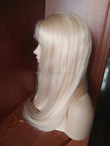 Nueva Rubio seda indetectable completo pelucas del cordón con el pelo del bebé - Product Image 4