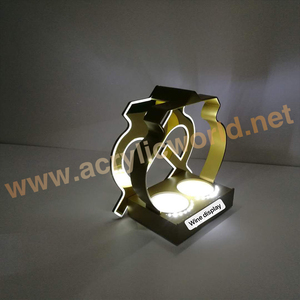 Dispensador de glorificador de botella de vino, soporte de exhibición de botella de licor, acrílico, moderno, led, Venta al por mayor - Product Image 6