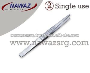 Pince à trèves personnalisée jetable de haute qualité 12.5cm 1x2 dents Instruments chirurgicaux manuels en acier inoxydable - Product Image 2