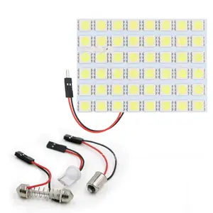 Led sempurna F2WORLD lampu kubah otomatis 5050 48SMD Led lampu indikator mobil kubah C5w 194 501 lampu 6000K