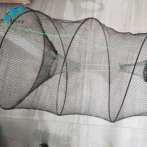 Cage à poissons pliable, piège à homards, piège à poissons 70*120cm, pot à poissons vert, toile personnalisée, haute résistance, prix de gros personnalisé - Product Image 4