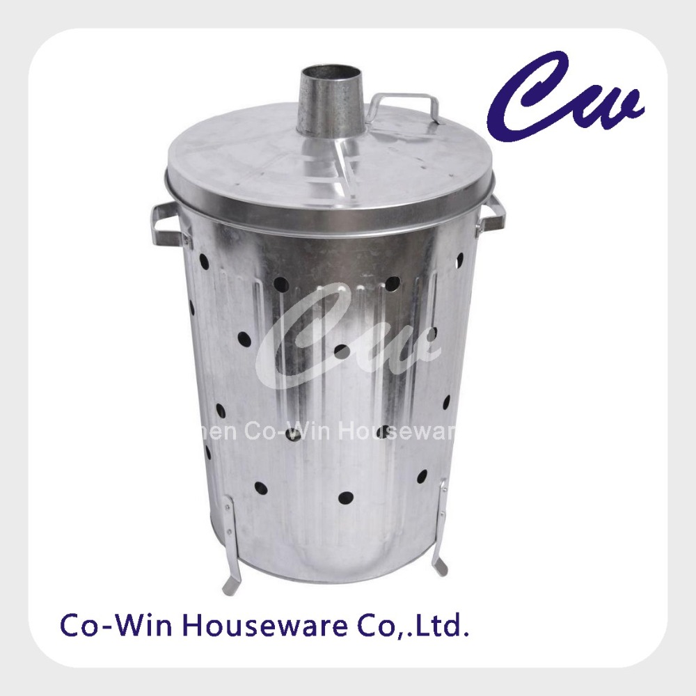 75 л литровый Гальванизированный металлический садовый мусорный контейнер