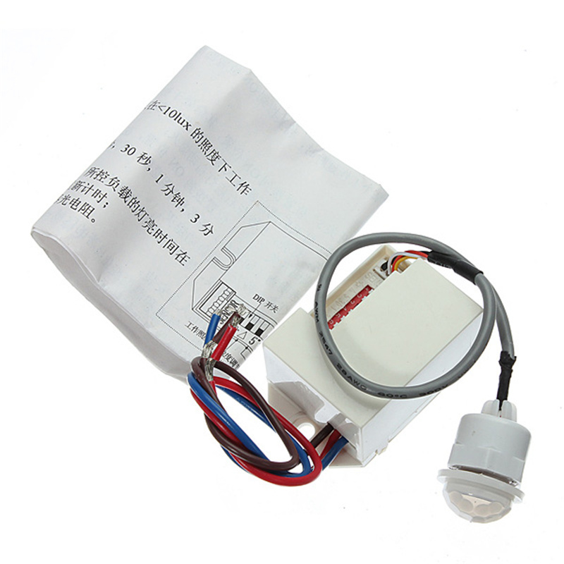 Mini Bewegungsmelder 360 ° zum Einbau Sensor PIR Unterputz für LED Detector 60W