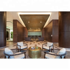 <span class=keywords><strong>Sofa</strong></span> Seksional Mewah Modern untuk Hotel Bintang 3-5 Rangka Kayu Solid Furnitur Lobi Komersial - Product Image 2
