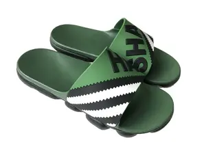 Haisha shoes supplier custom popular outsoles in 2 colors pcu slippers slide sandals for men