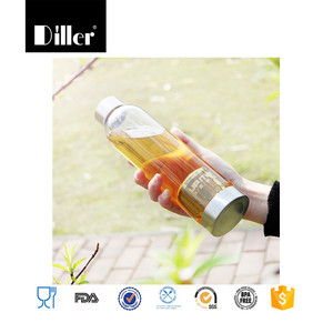 Le verre borosilicate doux <span class=keywords><strong>shaker</strong></span> joie <span class=keywords><strong>inox</strong></span> fruits en acier bouteille d'eau infuseur - Product Image 6