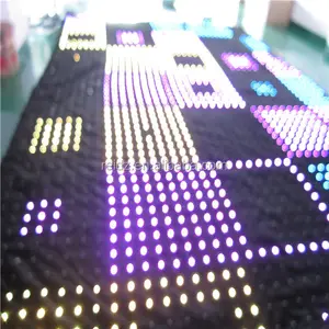 L'animation graphique affichage Vidéo flexible LED rideau d'étape léger l'écran pour le concert