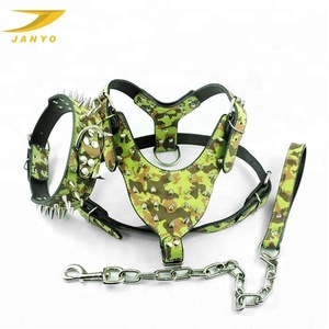 2023 <span class=keywords><strong>Fashion</strong></span> Baru Kustom Penjualan Panas Logam Keling Kulit <span class=keywords><strong>Harness</strong></span> Anjing - Product Image 4