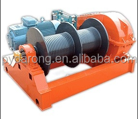 5 t תוף כפול משיכת סירת דיג כננת slipway על מזח  - Product Image 5