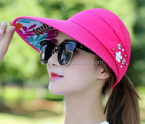 المرأة الصيف السيدات في الهواء الطلق المضادة للأشعة فوق البنفسجية الشاطئ قبعة الشمس/الصيف قبعة سيدات/طوي قبعات للحماية من الشمس