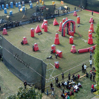 Extérieur Gonflable De Soute De Paintball pour des enfants, Gonflable jeux de construction d'équipe, Gonflable airsoft Bunker