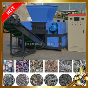 Trituradora de dos ejes, gran oferta de residuos de aluminio, lata de acero, botella de plástico de PVC, trituradora de latas pequeñas de goma - Product Image 5