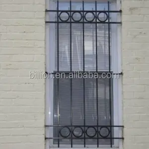 粉末涂层锻铁棒保护格栅格栅，用于窗户设计
