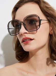 ADE WU XG95015 Nuovo Modo di Arrivo di Grandi Dimensioni Mezza Telaio Occhiali Da Sole Donna Variopinto di Estate di Vacanza Occhiali Stile - Product Image 3