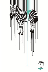 Fabrika kaynağı yeni ürünler zebra pop-sanat yağlıboya tuval üzerine - Product Image 3