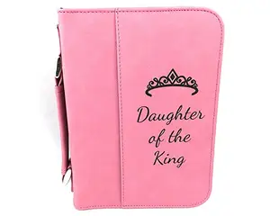 Wholesale High Quality Imitation Leather Pink Bible Cover Case Blue Bible Verse Cover