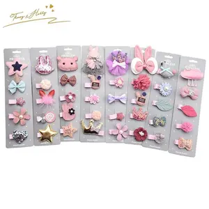 Tracy & Herry Baby Hair Clip Accessories Multicolor Beautiful Stylish Custom Hair Clip Girl Cute Hair Clip Set Kids Headband Set