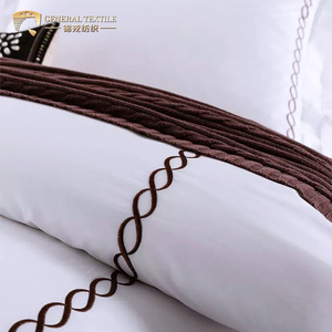 Luxury <strong>King</strong> Size <strong>White</strong> Hotel Embroidery Bedding Sheet <strong>Sets</strong> <strong>Duvet</strong> Cover <strong>Sets</strong> - Product Image 3