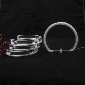 Kit Luci <span class=keywords><strong>LED</strong></span> Angel Eyes Stile DTM Ultra Luminose Bianche Cristalline per BMW E46 Coupé Cabrio 00-03 Fari Alogeni - Product Image 4
