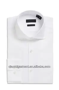 Regent cổ áo tailor thiết kế Polyeter/Cotton màu xanh phong cách đám cưới Slim fit chính thức/váy long sleeve shirt men