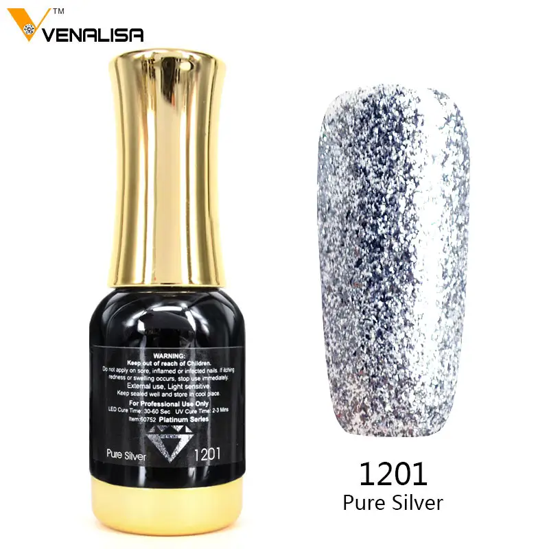 2020 VENALISA nuovo prodotto nail art prodotti unghie acriliche 12 paillette lamina glitter polvere di lamina liquida nail design gel polish