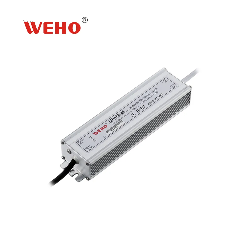 Weho 12V 15V 24V 48V 60W 전원 공급 장치 led 드라이버 정전압 변압기 12v