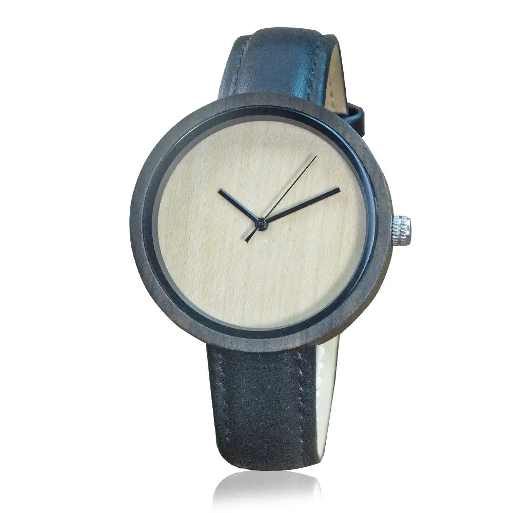 घड़ियों लकड़ी घड़ी चमड़े का पट्टा शीर्ष ब्रांड अद्वितीय पुरुषों विलासिता प्राकृतिक लकड़ी mens wristwatches
