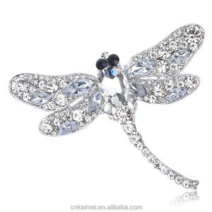 Carino <span class=keywords><strong>Libellula</strong></span> Insetto Spille Per Le Donne Oro-colore Strass di Cristallo <span class=keywords><strong>Spilla</strong></span> Camicetta Calda Sciarpe Clip Pins Mujer Wedding Bijoux - Product Image 5