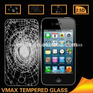 Vmax взрывозащищенный 2.5d 9h закаленное стекло протектор экрана для iphone 4 4s цвет/odm службы( стекло щит)