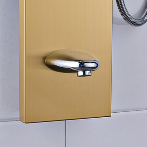 Haute qualité intérieure <span class=keywords><strong>salle</strong></span> <span class=keywords><strong>de</strong></span> bains douche ensemble douche colonne or en acier inoxydable panneau <span class=keywords><strong>de</strong></span> douche <span class=keywords><strong>de</strong></span> massage - Product Image 5