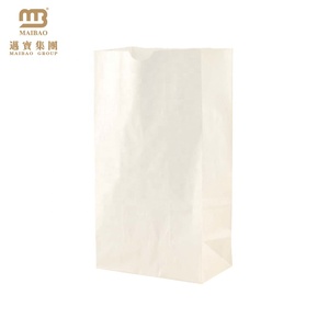 Fabricants en gros personnalisé <span class=keywords><strong>blanc</strong></span> jetable détail d'emballage alimentaire <span class=keywords><strong>kraft</strong></span> papier sacs sos avec logo - Product Image 5