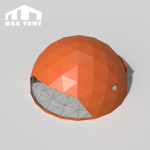 Estructuras fuertes cubierta de PVC marco de metal geodesica <span class=keywords><strong>domo</strong></span> de poliestireno glamping pods - Product Image 6