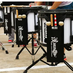 Druable Tas Tongkat Drum Nilon Tahan Air Pemegang Stik Drum untuk Marching Snare Drum