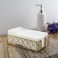 12*17 pouces tissu comme serviette d'invité blanc pur serviette airlaid