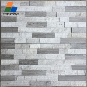 Nhà Cung Cấp Tấm Ốp Tường Đá Xếp Chồng Màu Xám Gạch Ốp Mặt Đá Tự Nhiên Nội Thất Ngoại Thất Trang Trí - Product Image 2