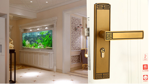 Đơn Giản Phong Cách An Ninh Hợp Kim Rẻ Hơn Cửa Khóa Tay Cầm Chìa Khóa - Product Image 4