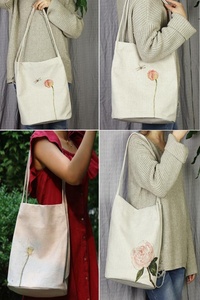 De <span class=keywords><strong>yute</strong></span> <span class=keywords><strong>grande</strong></span> impreso al por mayor de la playa arpillera bolso de lino bolso de compras - Product Image 3