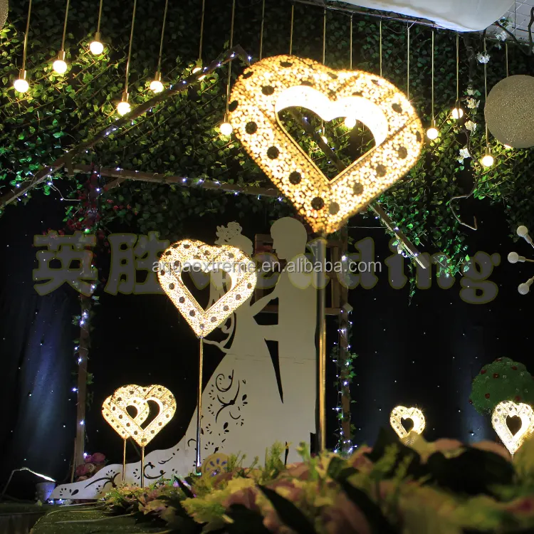 Decorated Floor light for Wedding or event stage