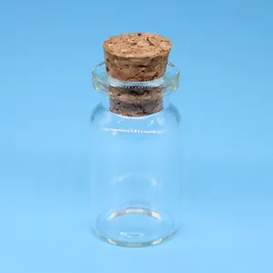 Glass Vials And Bottles Borosilicate Tubular Glass Vial Bottle With Cork Stopper Wholesale