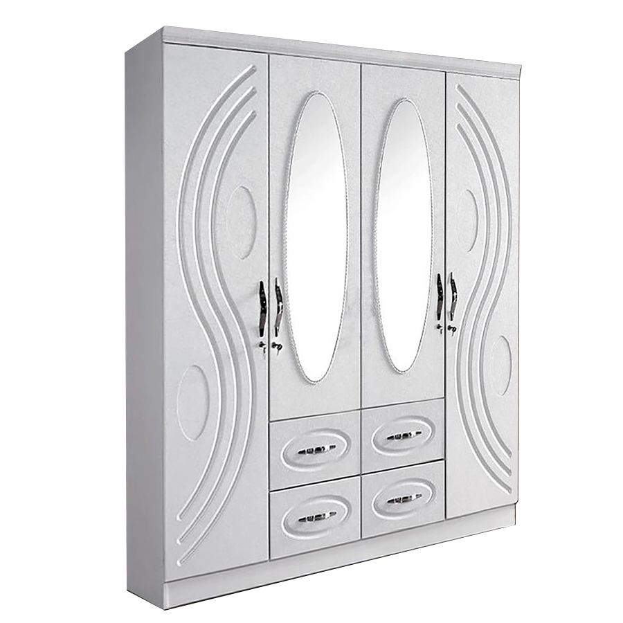 Зеркальный простой дизайн современный шкаф для спальни