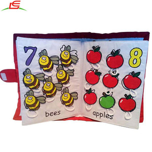 2018 nuevo diseño primera aprender <span class=keywords><strong>a</strong></span> contar number actividad juguete de peluche de juguete mi libro quiet tela - Product Image 4