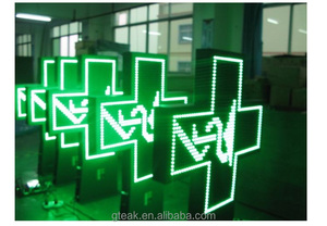 Doppia faccia su misura di colore verde all'aperto farmacia croce <span class=keywords><strong>Led</strong></span> segno di luce trasversale Display a <span class=keywords><strong>Led</strong></span> per il negozio - Product Image 6