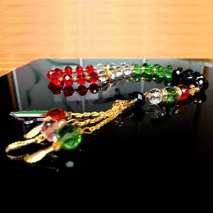 perline colorazione Suppliers-Rosario musulmano di cristallo all'ingrosso 10mm rondelle perline per creazione di gioielli colore della miscela 33 pz perline di preghiera musulmana charms artigianato fai da te