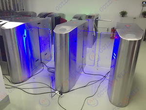 Led ODM rápido puerta corredera barrera de seguridad peatonal puertas con vidrio - Product Image 3