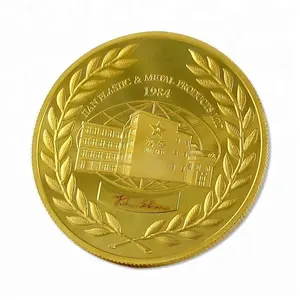 China Mirror Like Gold Coins Cheap Price Religious Embossed Gold Coin